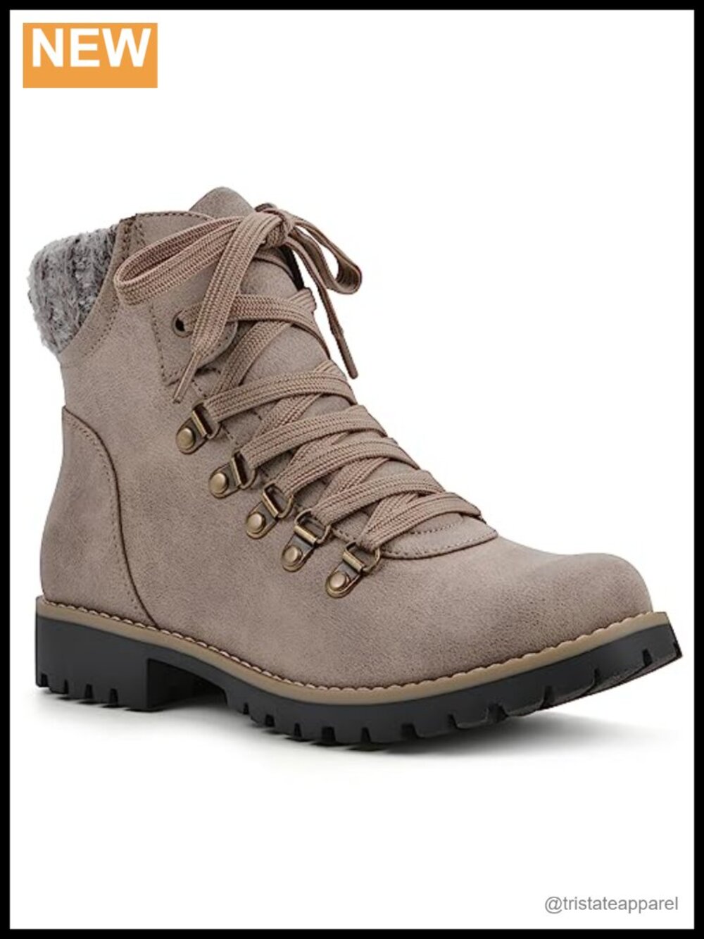 Lace-Up Ankle Bootie with Cushioned Insole - Women's Shoes